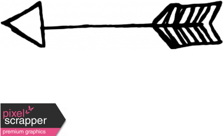 Doodle Arrow 02 Graphic By Sheila Reid - Pumpkin Transparent Doodle (456x456)