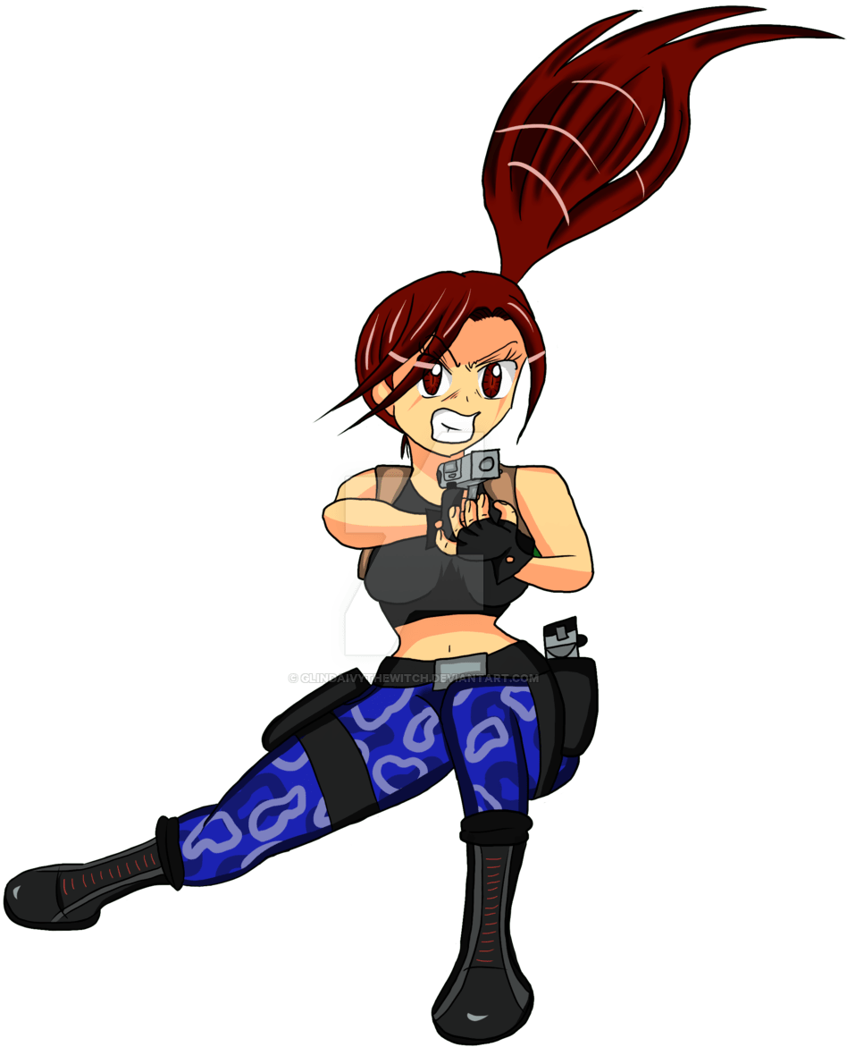 Sai Doodle Lara Croft Transparent Glindaivythewitch - Cartoon (1024x1365)