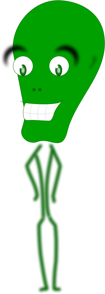 Alien Clipart By Egonpin - Clip Art (462x1200)