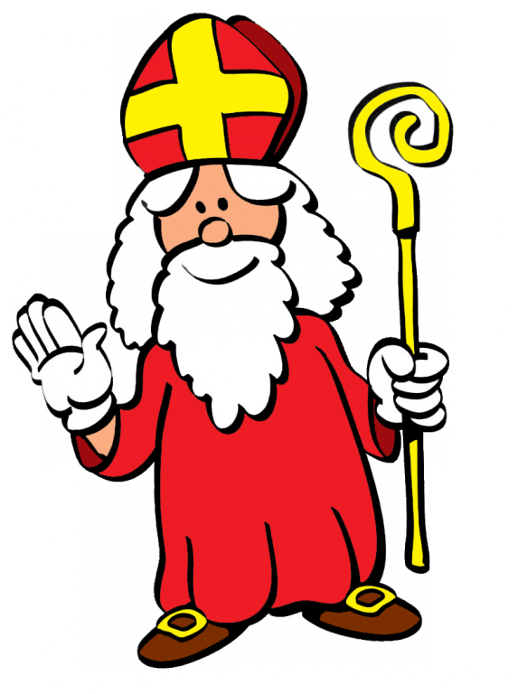 Défilé De Saint-nicolas - Saint Nicholas Clipart (573x768)