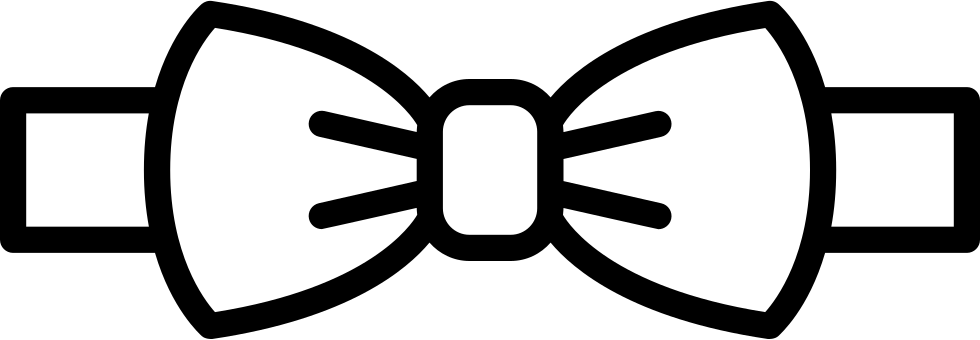 Bow Tie Comments - White Bow Tie Clip Art (980x340)