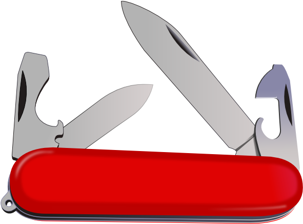 Swiss Army Knife Clipart (600x462)