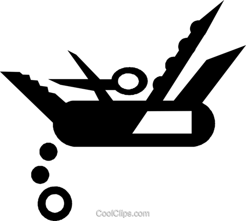 Swiss Army Knife Royalty Free Vector Clip Art Illustration - Swiss Army Knife Royalty Free Vector Clip Art Illustration (480x431)