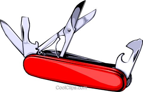 Swiss Army Knife Royalty Free Vector Clip Art Illustration - Swiss Army Knife Royalty Free Vector Clip Art Illustration (480x309)