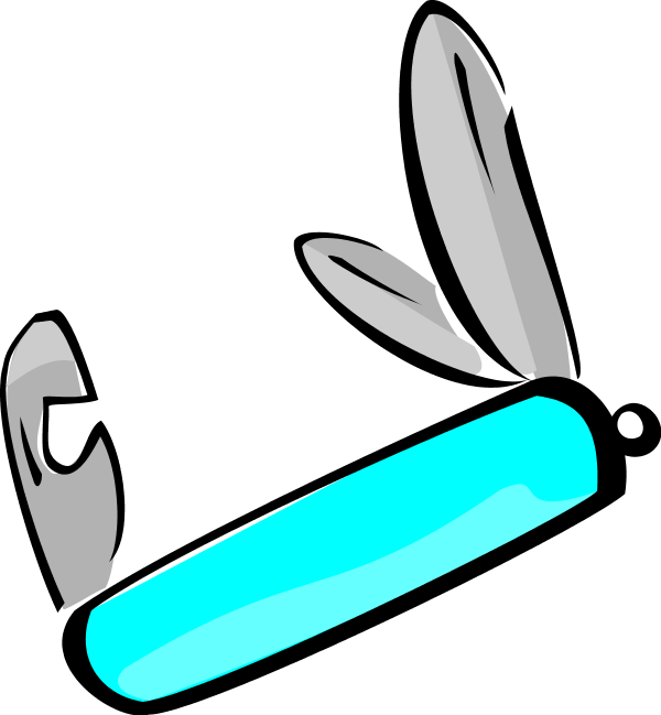 Swiss Army Knife Vector Clip Art - Swiss Army Knife (600x649)
