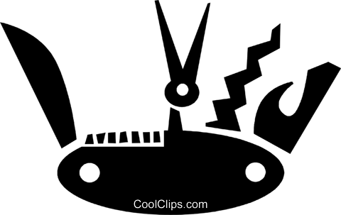 Swiss Army Knife Royalty Free Vector Clip Art Illustration - Swiss Army Knife Royalty Free Vector Clip Art Illustration (480x303)