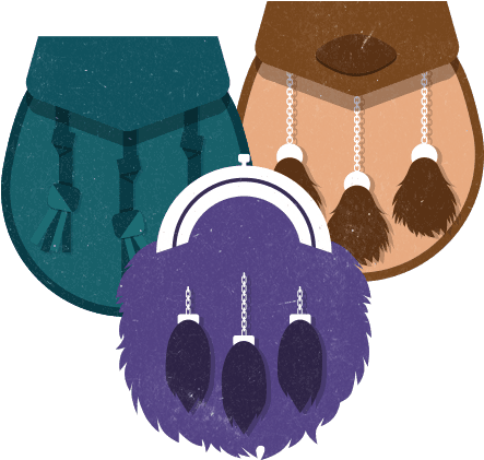 Clip Stock Interactive Ceilidh Visitscotland The Sporran - Sporran Clipart (460x500)