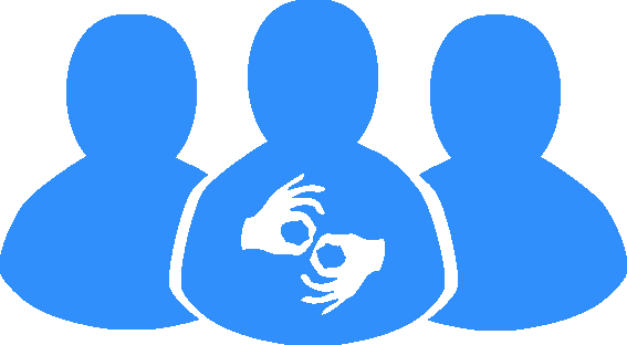 Sign Language Interpreter Clipart - Sign Language Interpreter Clipart (567x312)