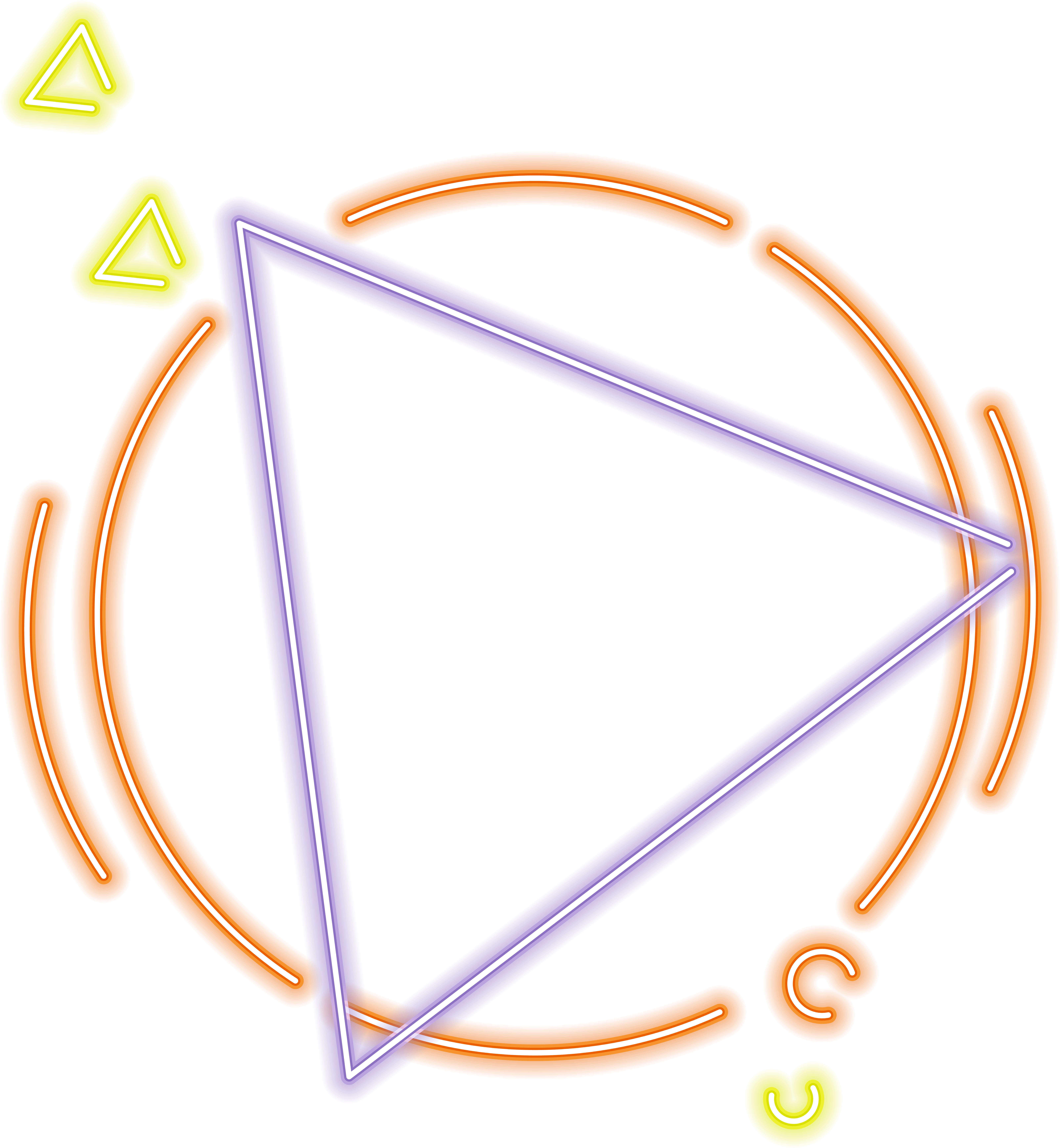 E Commerce Elements Neon Borders Png And Vector Image - E Commerce Elements Neon Borders Png And Vector Image (8334x8334)