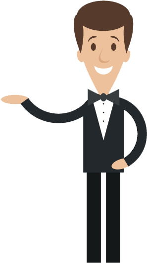 Image Background Arts - Waiter Png (600x600)