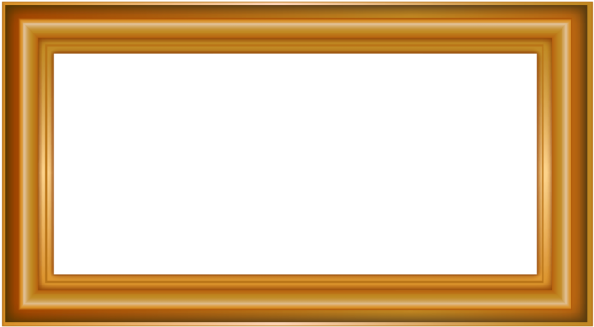 Moldura Retangular Dourada Png (715x715)
