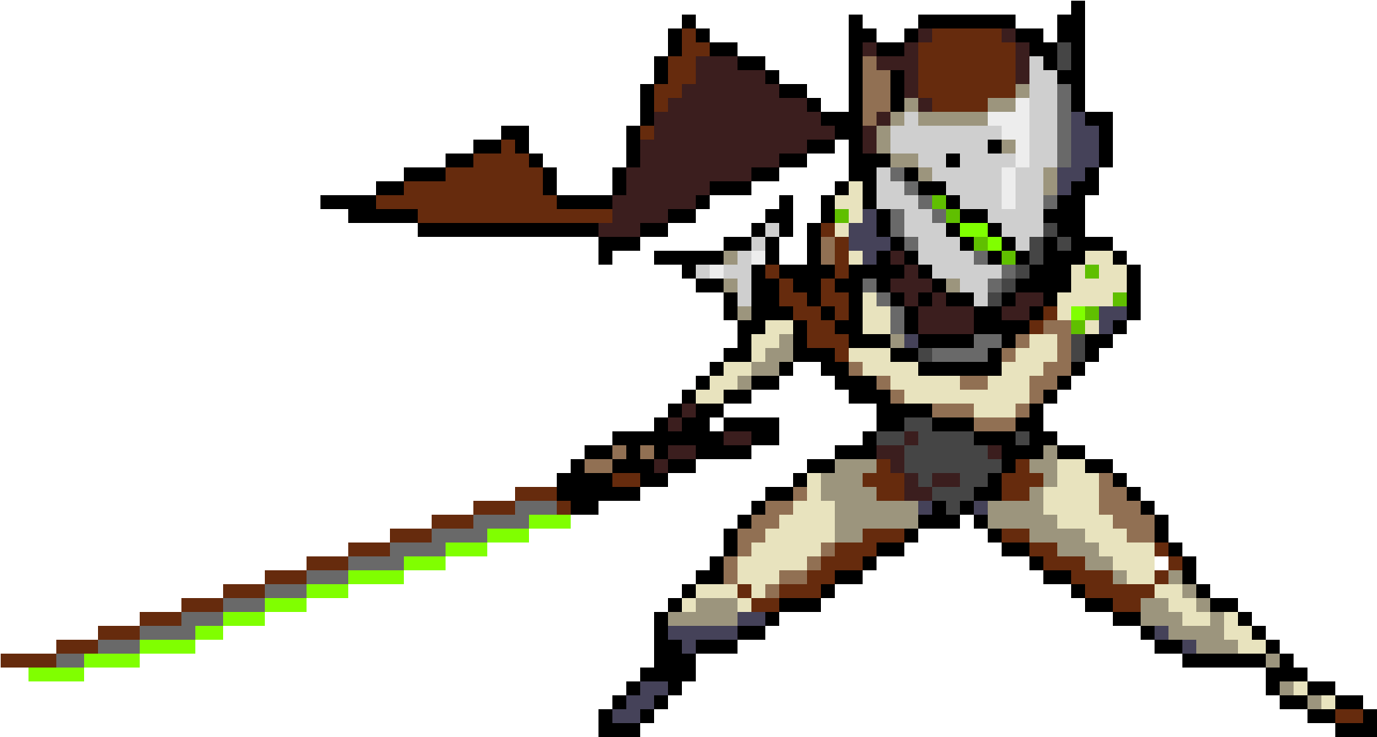 Pixel Art Maker - Overwatch Genji Pixel Spray (2180x1180)
