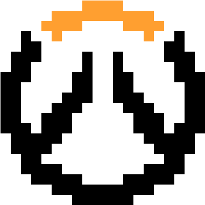 Simple Overwatch Logo - Perler Bead Overwatch Logo (500x480)