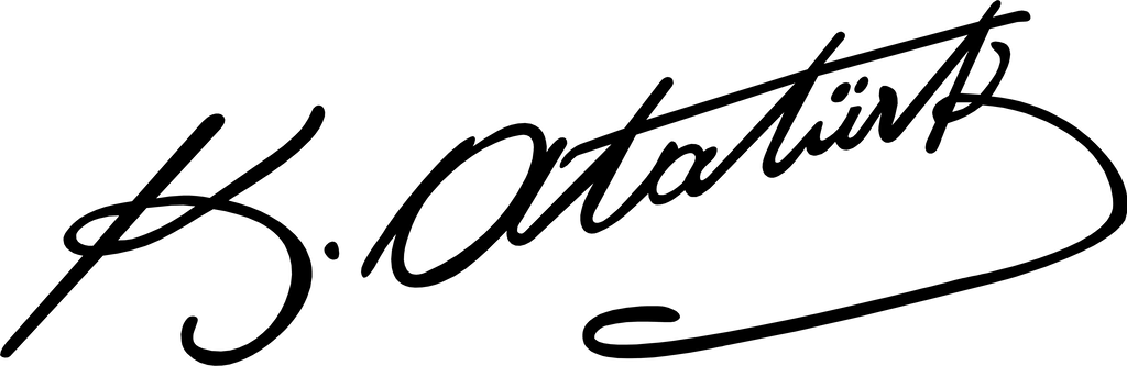 Ataturk Signature In Png Format By Garyosavan - Signature In Png Format (1024x333)