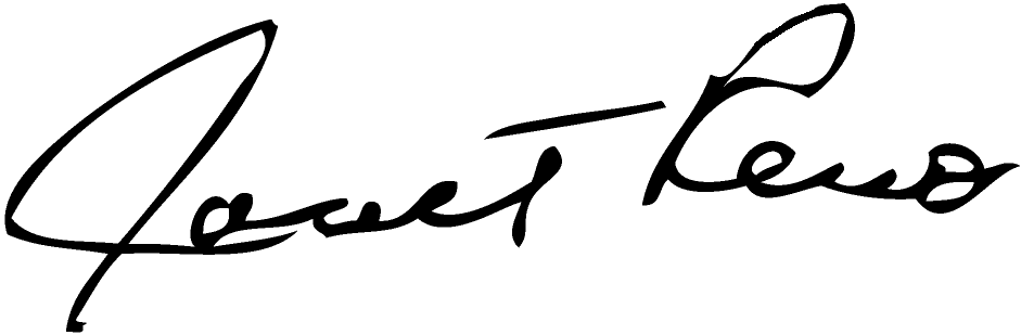 Default Images - Janet Reno Signature (941x309)