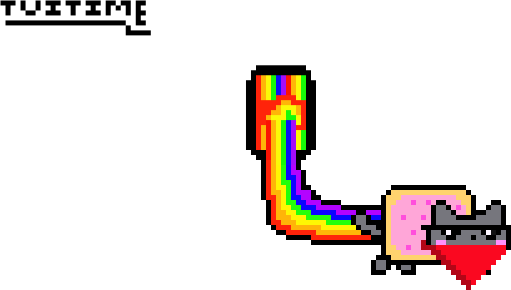 Rainbow Face Final Copy With Signature - Nyan Cat (1230x630)