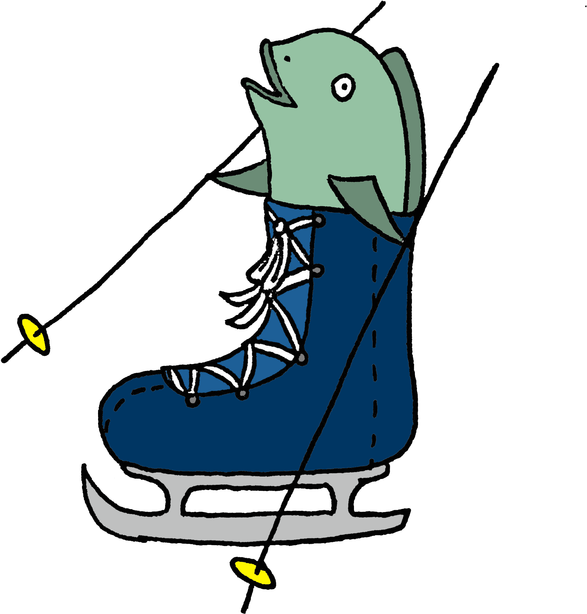 Stop Being Wishy-washy, And Don't Be Afraid To Dive - Figure Skate (2361x3150)