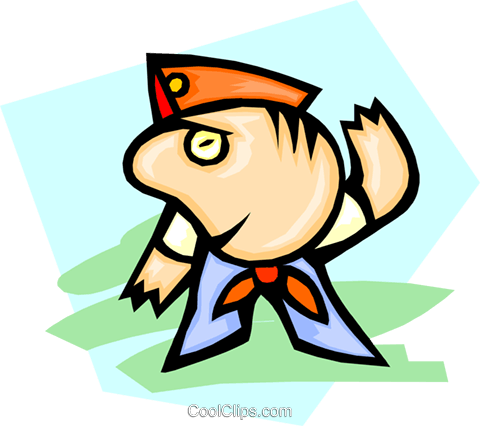Scouting Royalty Free Vector Clip Art Illustration - Cartoon (480x426)