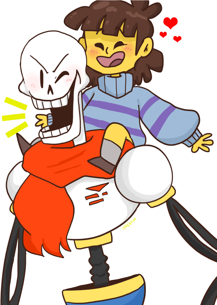 Papyrus And Frisk - Undertale Papyrus And Frisk (769x1040)