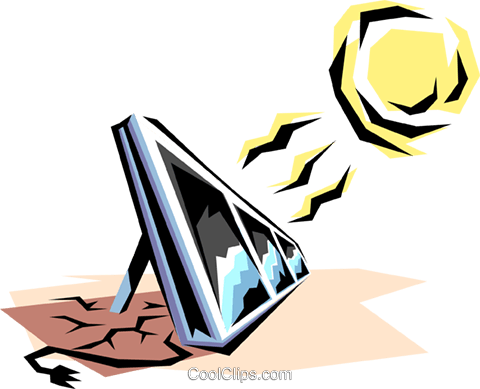 Solar Energy Royalty Free Vector Clip Art Illustration - Solar Energy (480x389)