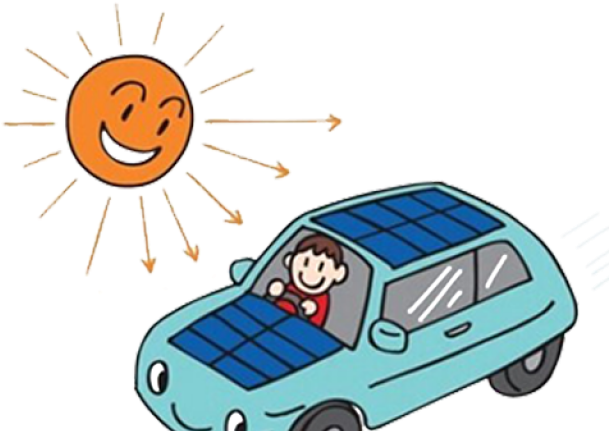 Energy Clipart Solar Car - Solar Car Cartoon (640x480)