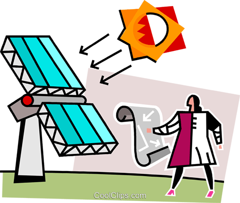 Solar Panels Royalty Free Vector Clip Art Illustration - Solar Panels Royalty Free Vector Clip Art Illustration (480x406)