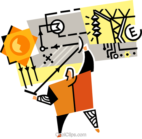 Solar Energy Royalty Free Vector Clip Art Illustration - Microsoft Powerpoint (480x468)