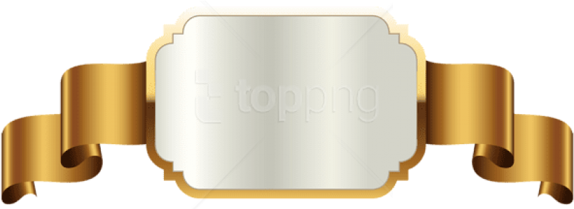 Free Png Download Gold Label Template Transparent Clipart - Gold Label Png (850x305)