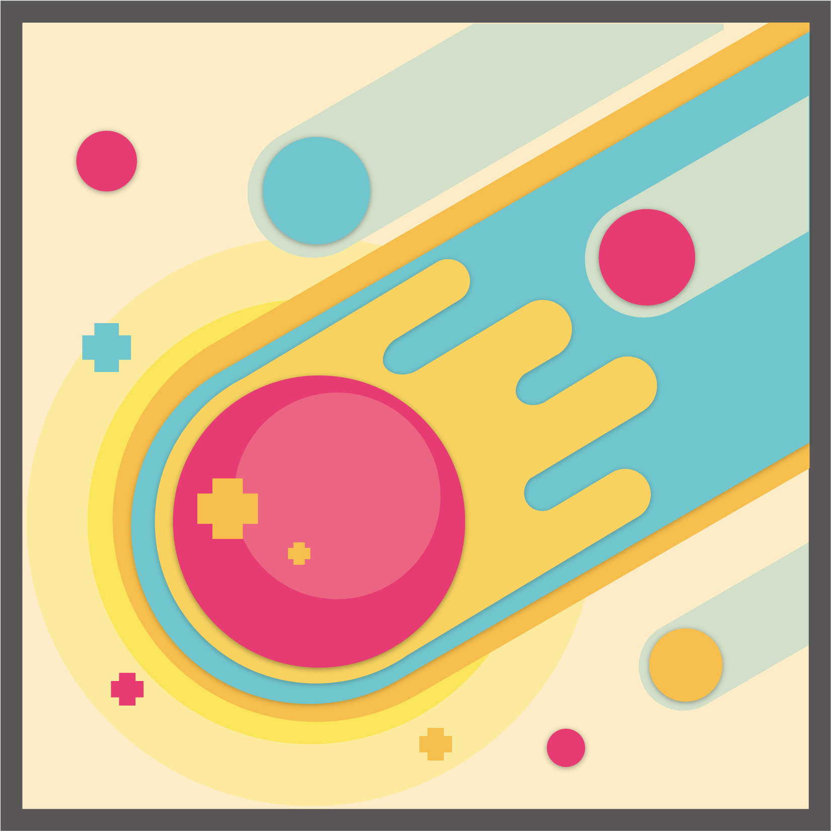 Art De Memphis Géométrie Vecteur Décoration Image Png - Circle (2000x2000)