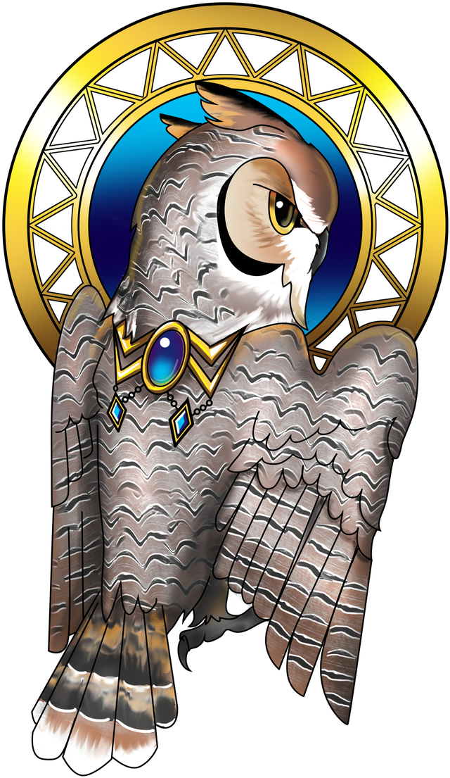 Mucha Owl 2 By Swashbookler - Cartoon (694x1151)