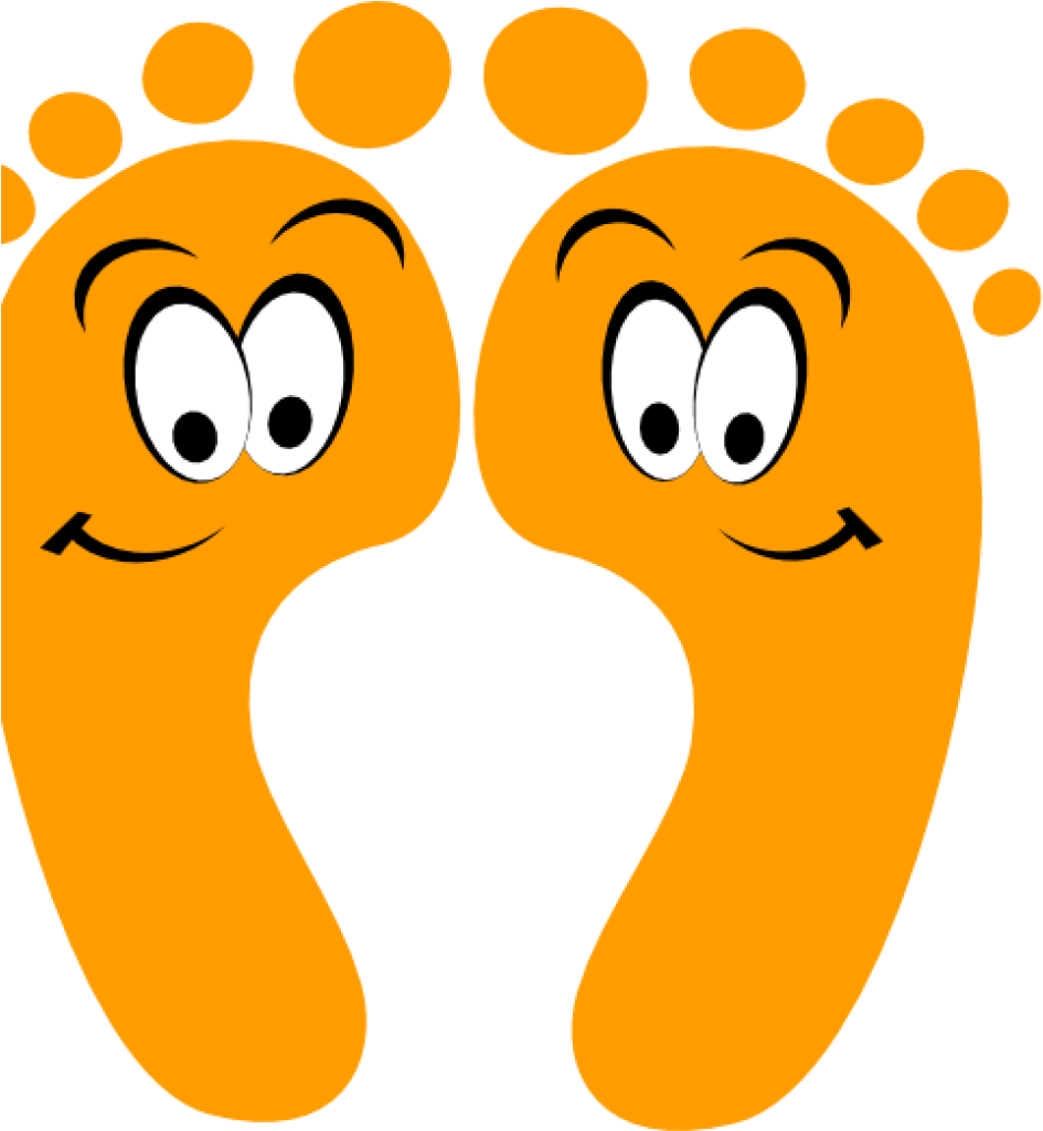 Happy Feet Clipart Orange Happy Feet Clip Art At Clker - Walking Feet Clipart (1024x1024)