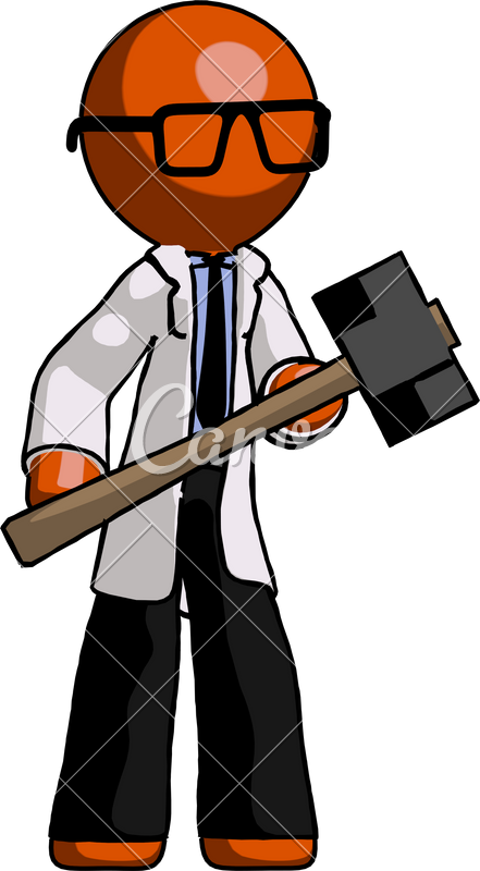 Doctor Scientist Man With Sledgehammer - Doctor Scientist Man With Sledgehammer (441x800)