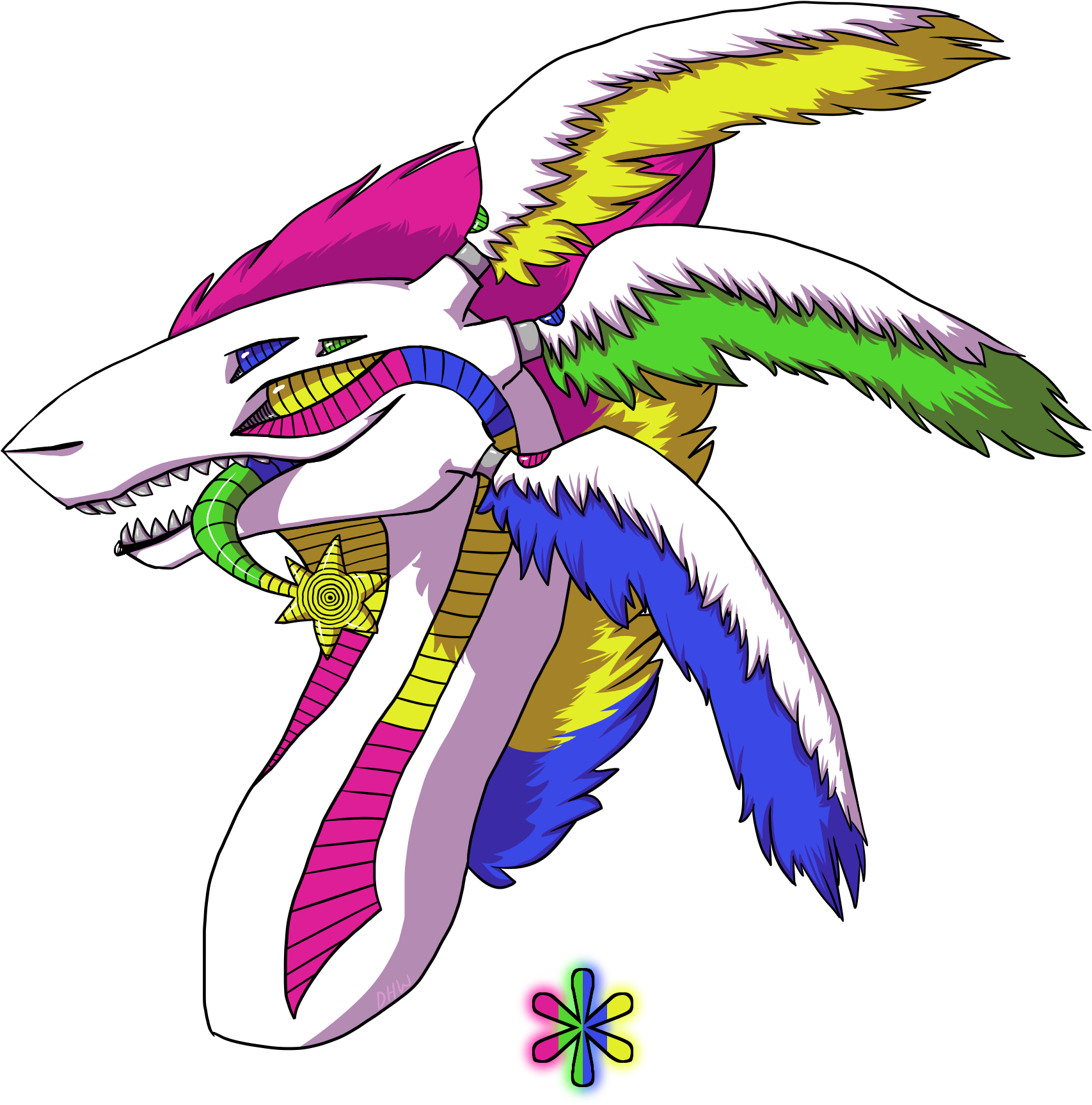 Asterisk By Dragonheartwolf Asterisk By Dragonheartwolf - Illustration (1930x2000)