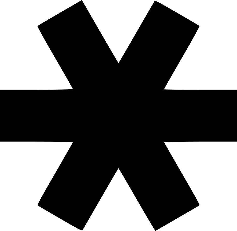 Asterisk Comments - Cross (980x954)