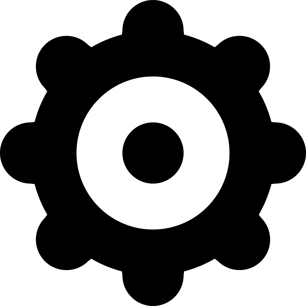 Asterisk Comments - Gear Flat Icon Png (980x980)