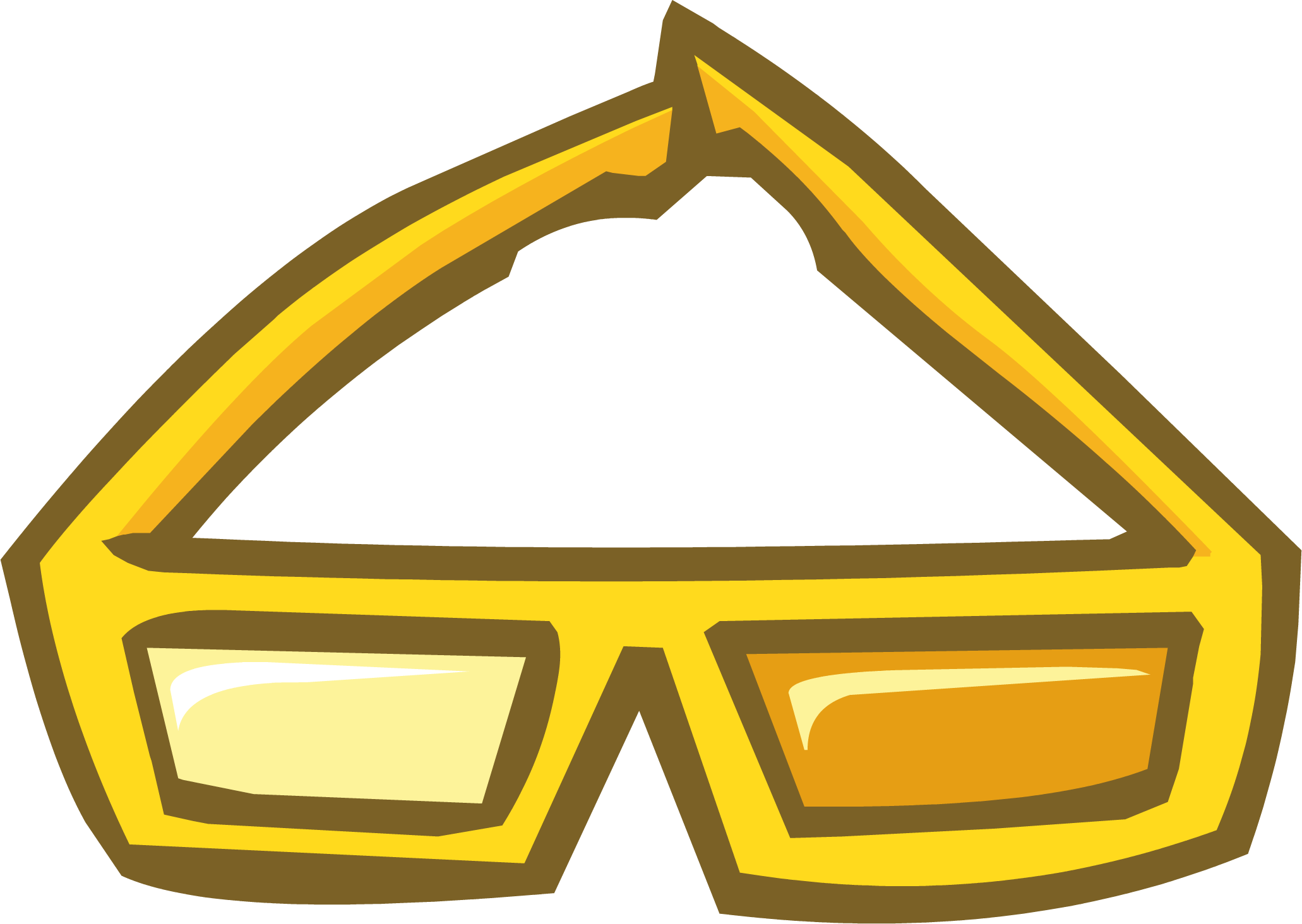 Goggles Clipart Club Penguin - Club Penguin Golden Items Id (2062x1464)