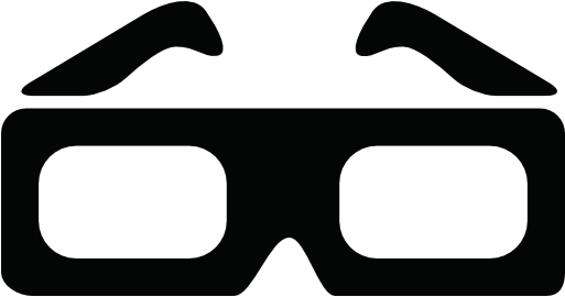 3d Glasses Outline Free Icon - 3d Glasses Logo (512x580)