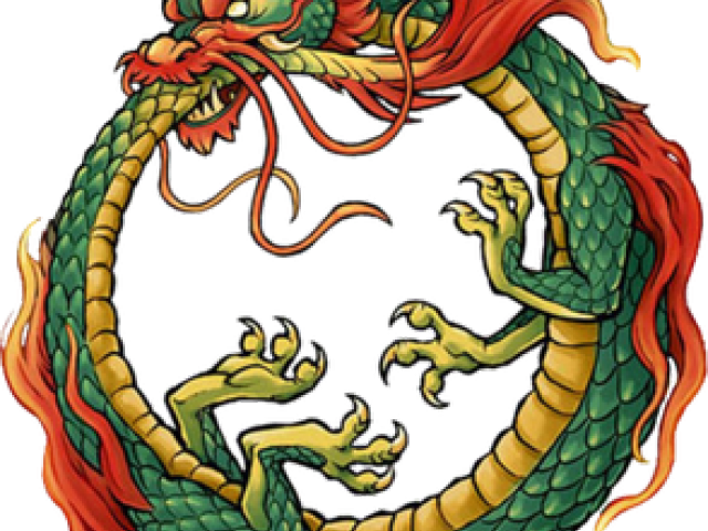 Ouroboros Clipart Phoenix - Dragon Que Se Come La Cola (640x480)
