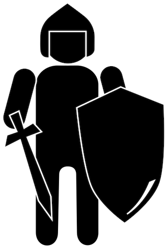 343 X 500 4 - Knight Silhouette Clip Art (343x500)