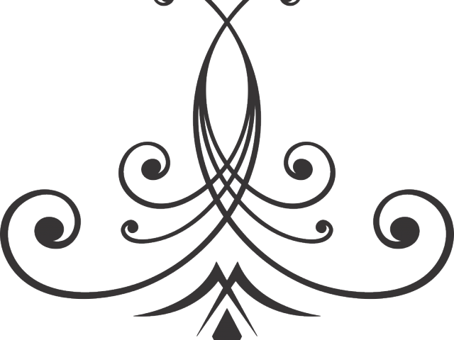 Ornamental Clipart Wedding Invitation - Black And White Wedding Clipart Png (640x480)