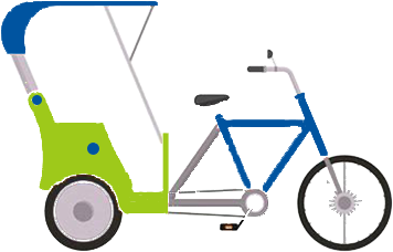 Pedi-cabs Can Be Rented And Will Be Available On Demand - Pedicab Vector (650x300)