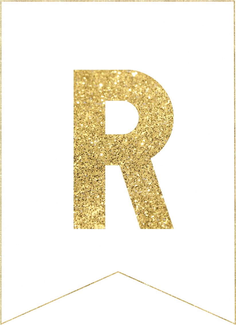 Gold Foil Alphabet Digital Clipart - Gold Foil Alphabet Digital Clipart (918x1286)