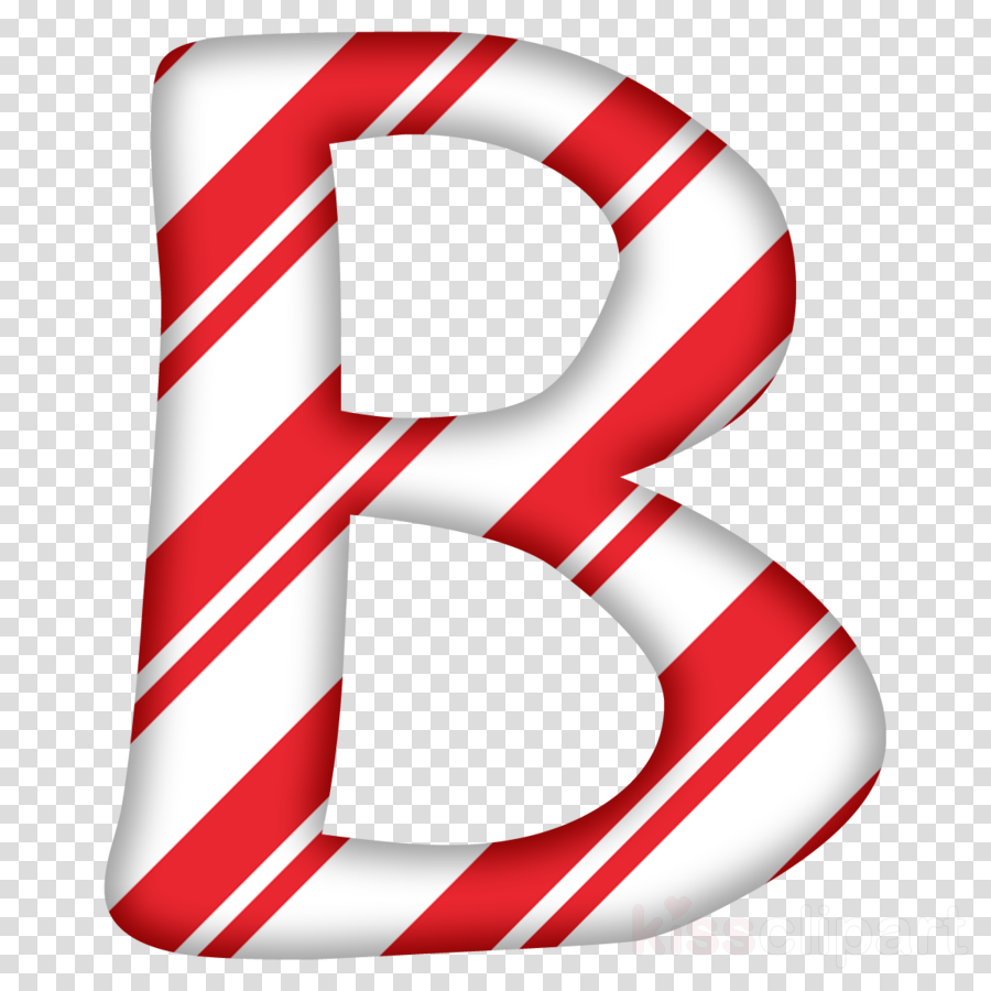 Christmas Alphabet Letters Png Clipart Santa Claus - Candy Cane Letter (900x900)