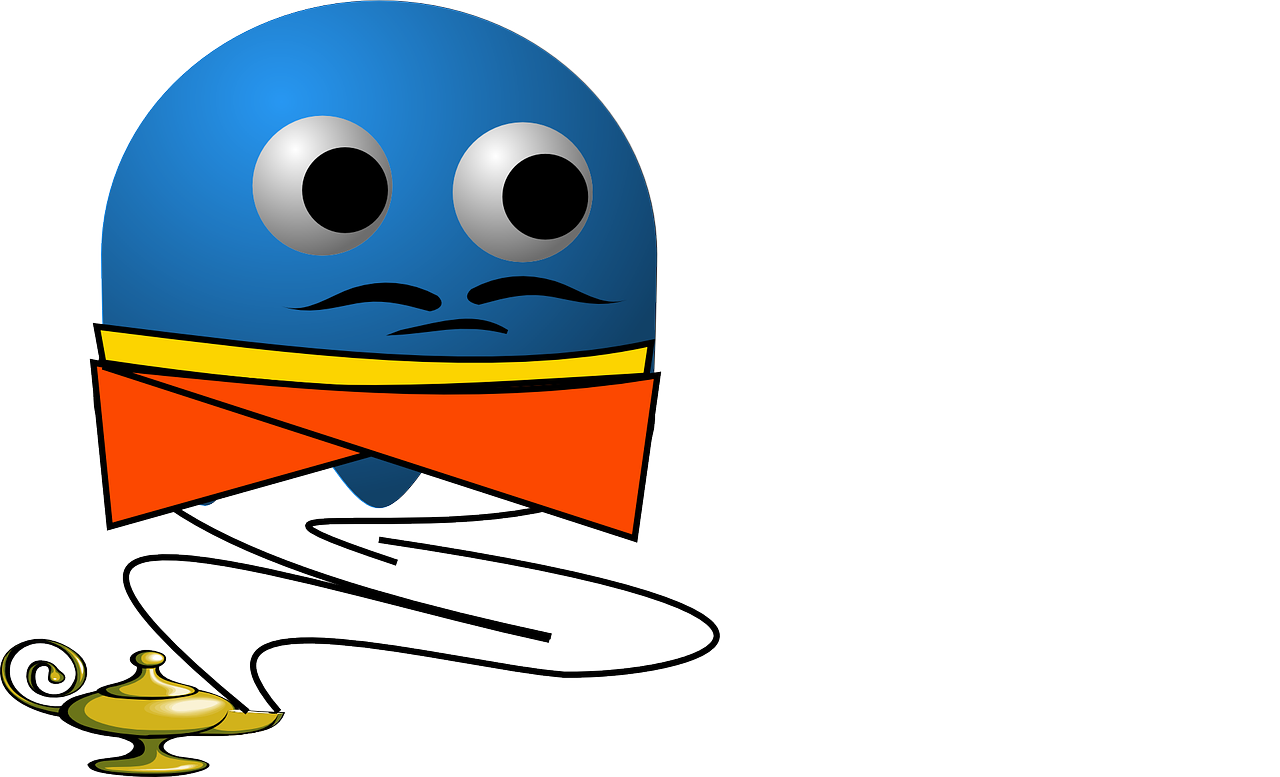 Genie In A Bottle Genie Pacman Transparent Image - Aladdin's Lamp (1280x777)