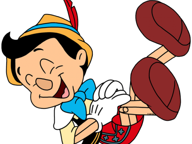 Pinocchio Clipart Transparent - Pinocchio Laughing (640x480)