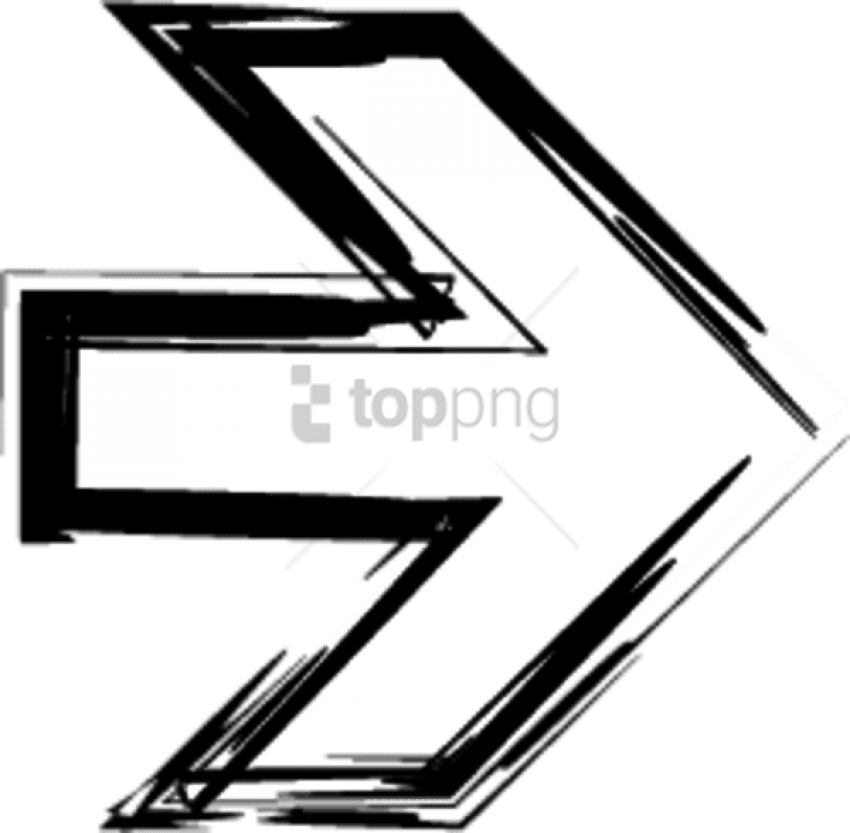 Free Png Arrow Sketch Sign Png Image With Transparent - White Sketchy Arrow Png (850x833)