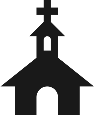 Parroquia San José Catedral De Melipilla Parroquia - Church Black Logo (400x400)