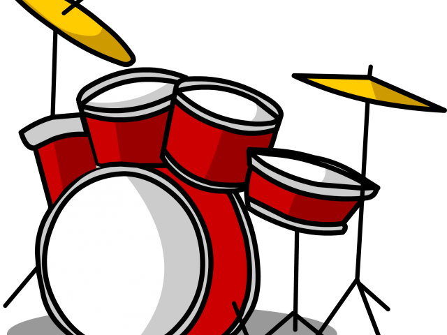 Drum Clipart Club Penguin - Drum Kit Cartoon (640x480)
