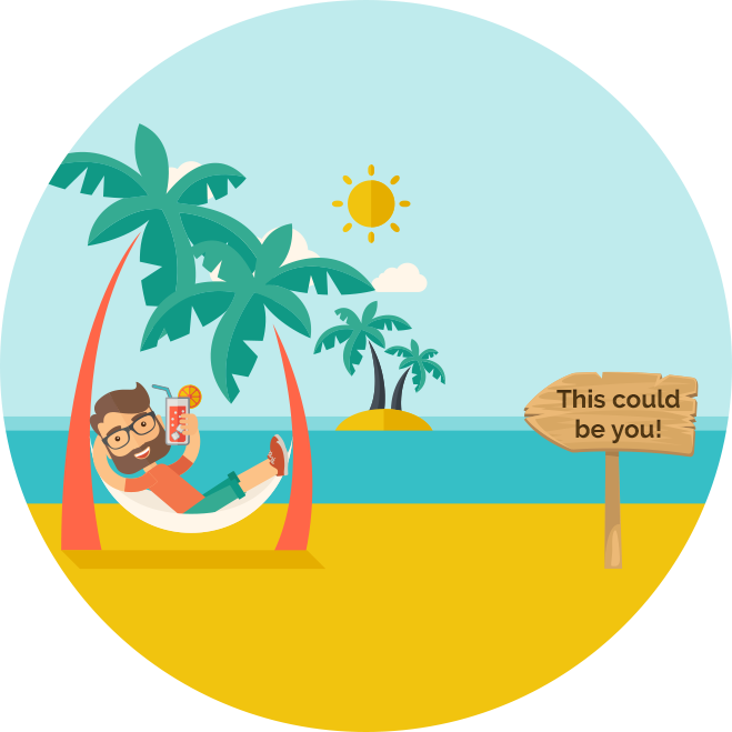 Products - Black Man Relaxing On Beach (659x659)