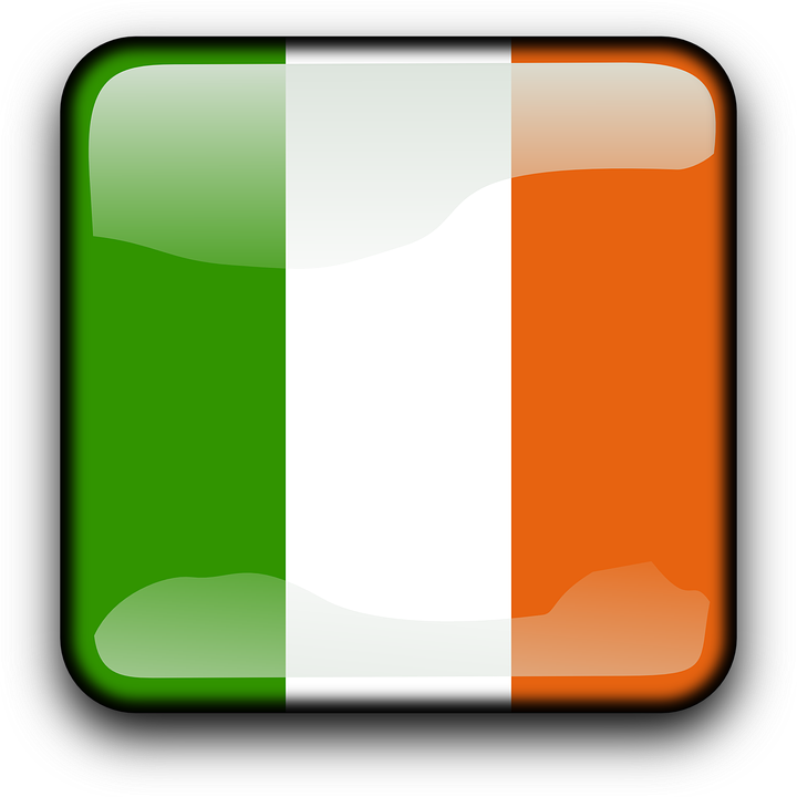 Ireland Flag Clipart Country - Bendera Negara Irlandia (720x720)